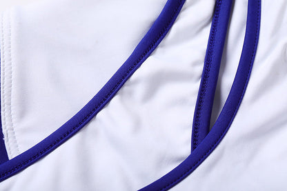 Anime Style 3-Piece Short Gymnastics Uniform Sports Tank Top with Sexy Cutout Shorts - www.Shopthatapp.com