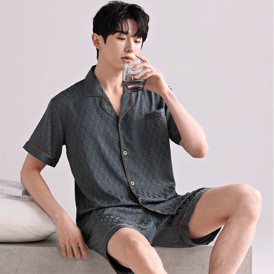 Ice Silk Pajamas Men's Spring And Summer Lightweight Breathable - www.Shopthatapp.com