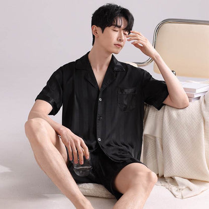 Ice Silk Pajamas Men's Spring And Summer Lightweight Breathable - www.Shopthatapp.com