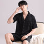 Ice Silk Pajamas Men's Spring And Summer Lightweight Breathable - www.Shopthatapp.com