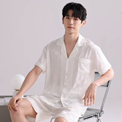 Ice Silk Pajamas Men's Spring And Summer Lightweight Breathable - www.Shopthatapp.com