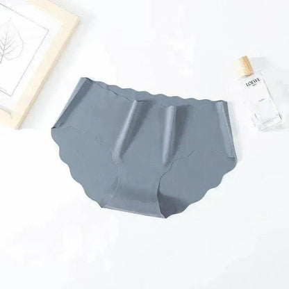 Ice Silk Traceless Girl Underwear Solid Color Pant - www.Shopthatapp.com #