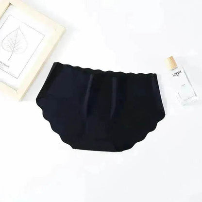 Ice Silk Traceless Girl Underwear Solid Color Pant - www.Shopthatapp.com #