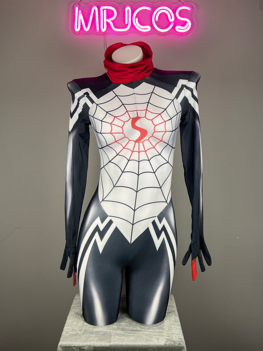 Super Hero Spider Cindy Cosplay Full Bodysuit Halloween Costume Zentai - www.Shopthatapp.com
