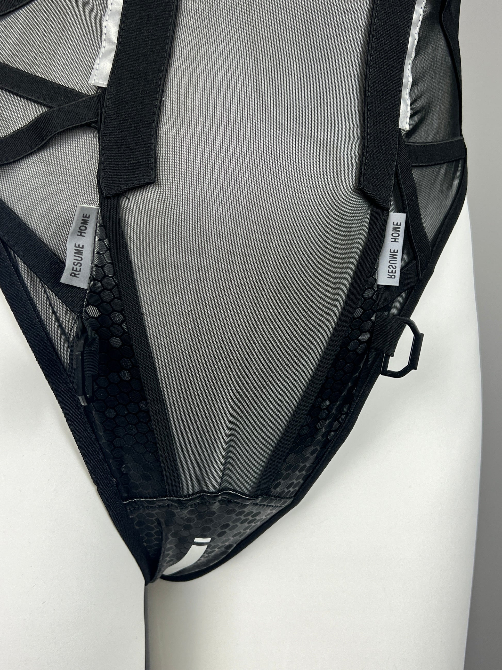 Tactical Anime Girl PU Leather Sheer Mesh Sexy Cosplay Bodysuit Costume - www.Shopthatapp.com