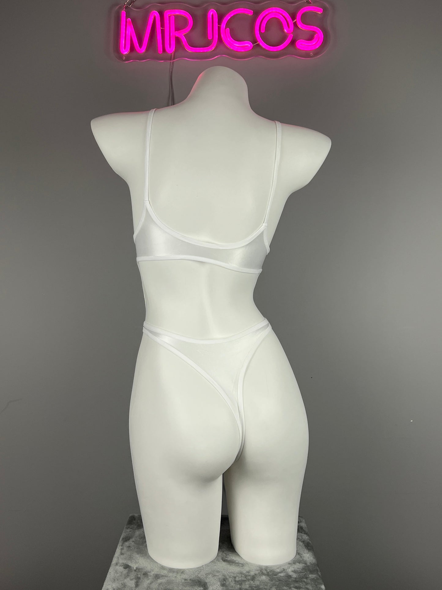 Women's High-Cut One-Piece Satin Spandex BodySuit Swimsuit with Side Cutouts - www.Shopthatapp.com