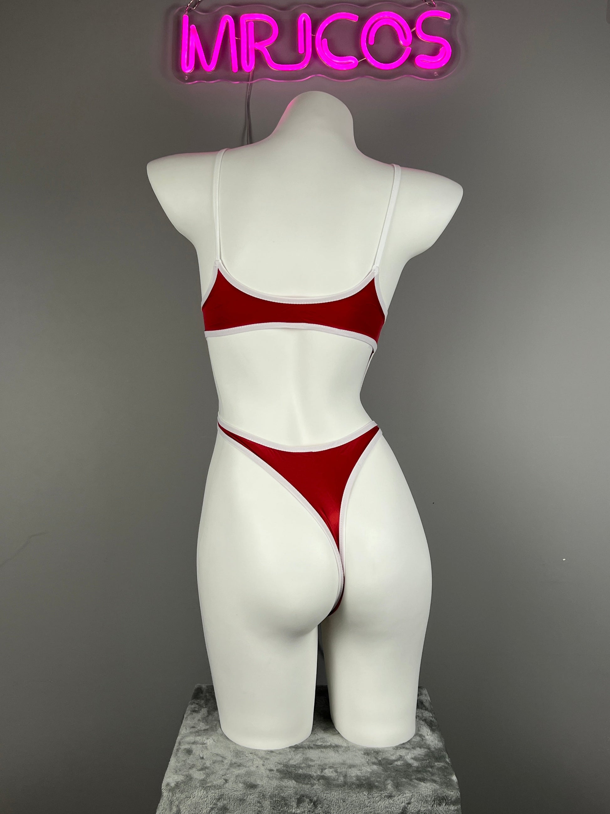 Women's High-Cut One-Piece Satin Spandex BodySuit Swimsuit with Side Cutouts - www.Shopthatapp.com