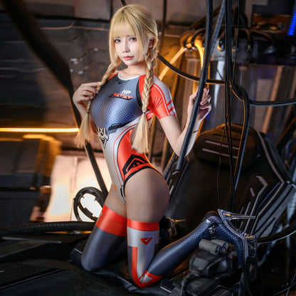 Anime Sci-fi Spandex Swimwear Racing Suit Wet Suit Race Queen Costume - www.Shopthatapp.com