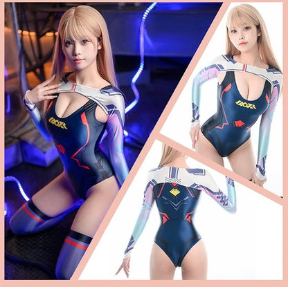 Anime Sci-fi Spandex Swimwear Racing Suit Wet Suit Race Queen Costume - www.Shopthatapp.com