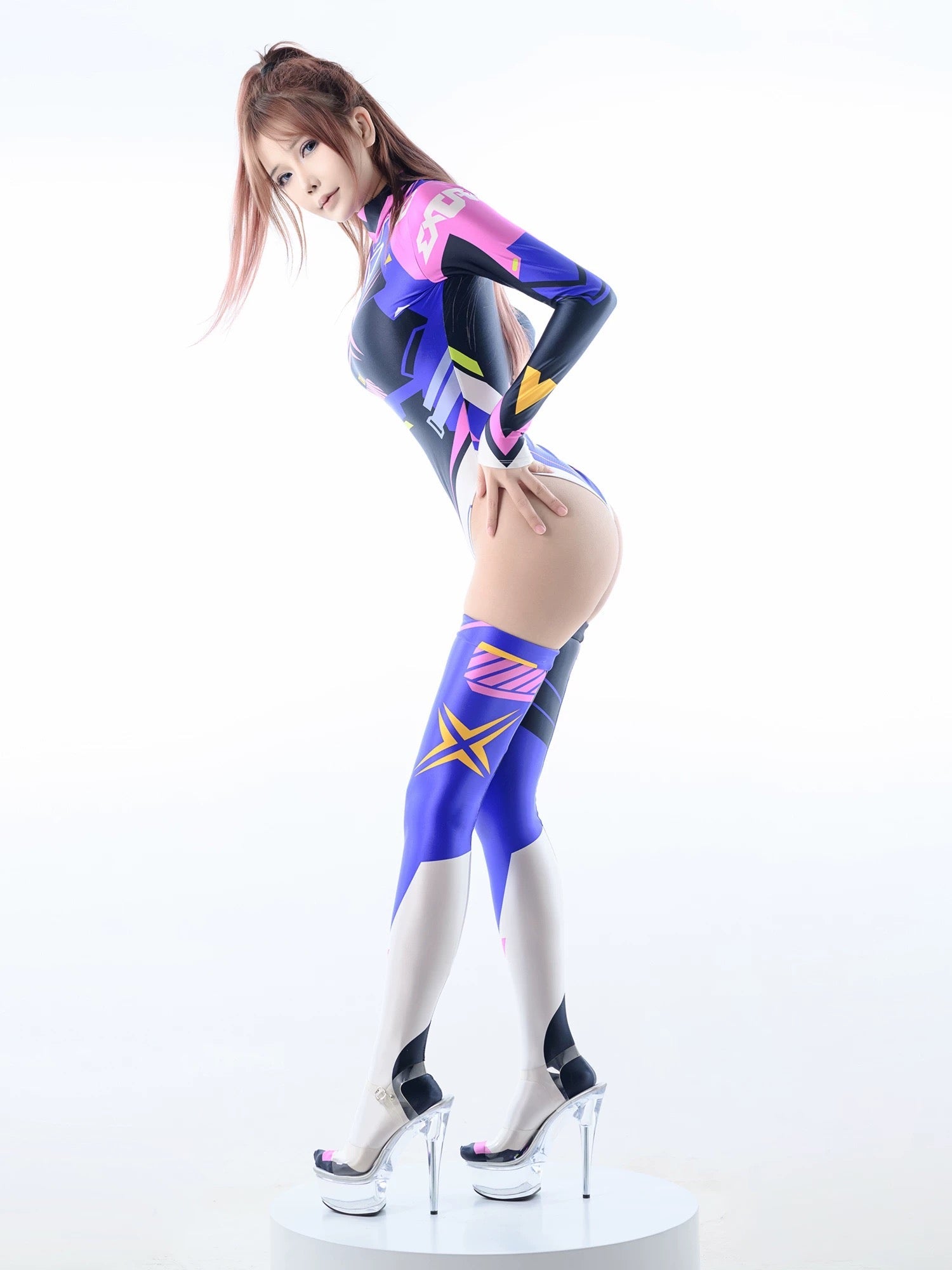 Anime Sci-fi Spandex Swimwear Racing Suit Wet Suit Race Queen Costume - www.Shopthatapp.com