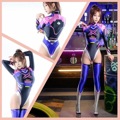 Anime Sci-fi Spandex Swimwear Racing Suit Wet Suit Race Queen Costume - www.Shopthatapp.com