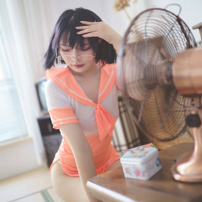 Anime Japanese JK Sailor Style Sexy Spandex Cosplay Costume Lingerie - www.Shopthatapp.com