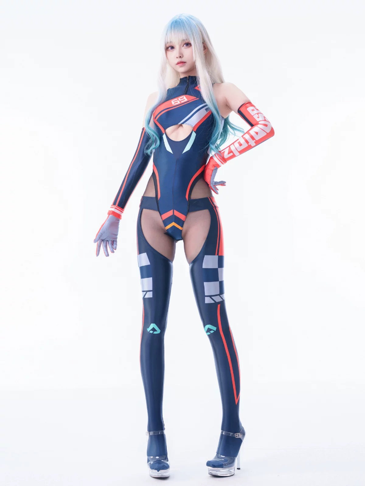 Anime Sci-fi Spandex Swimwear Racing Suit Wet Suit Race Queen Costume - www.Shopthatapp.com