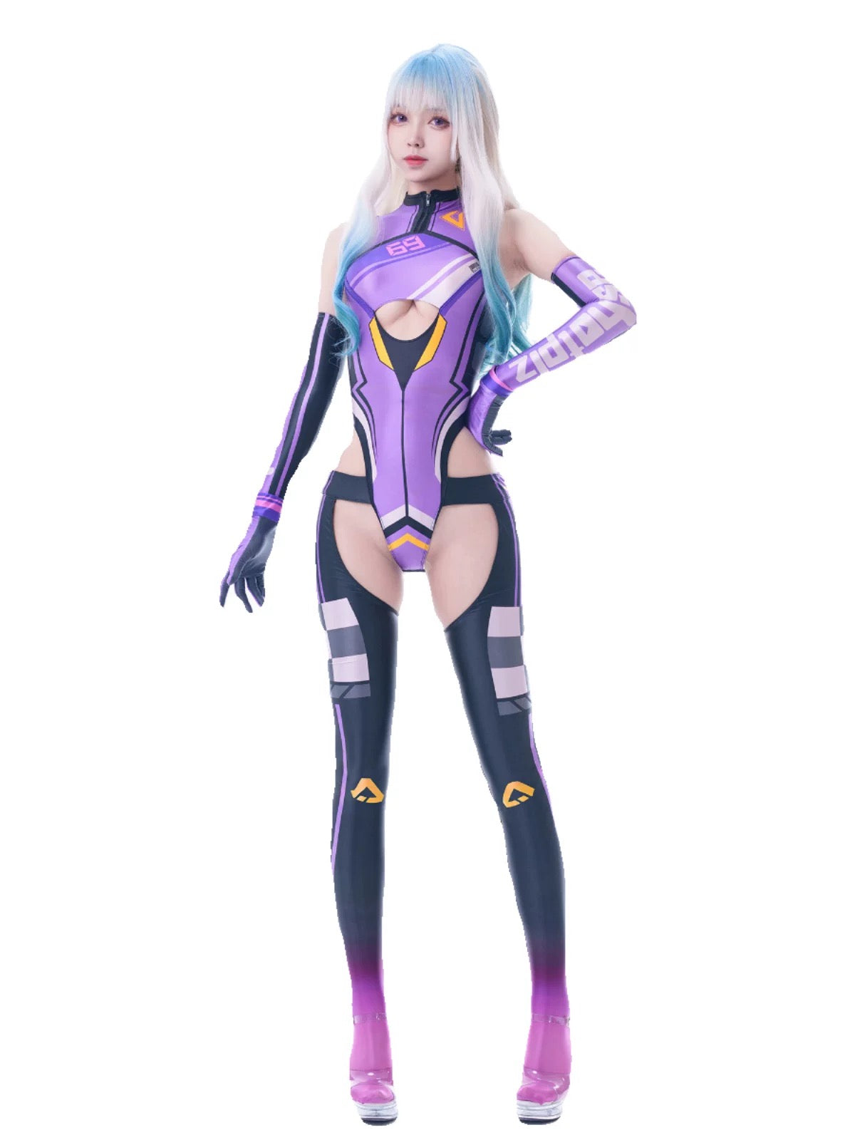 Anime Sci-fi Spandex Swimwear Racing Suit Wet Suit Race Queen Costume - www.Shopthatapp.com