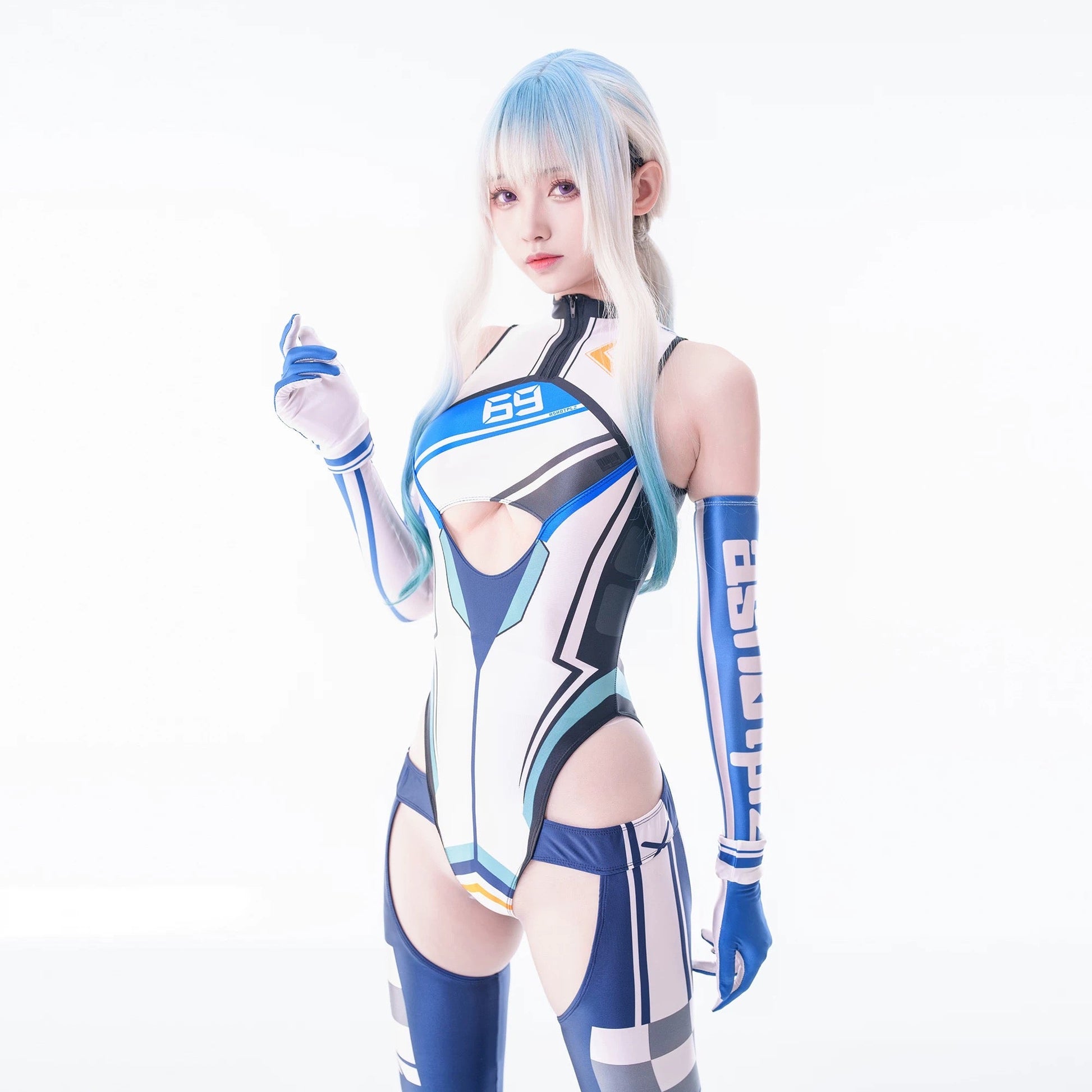 Anime Sci-fi Spandex Swimwear Racing Suit Wet Suit Race Queen Costume - www.Shopthatapp.com