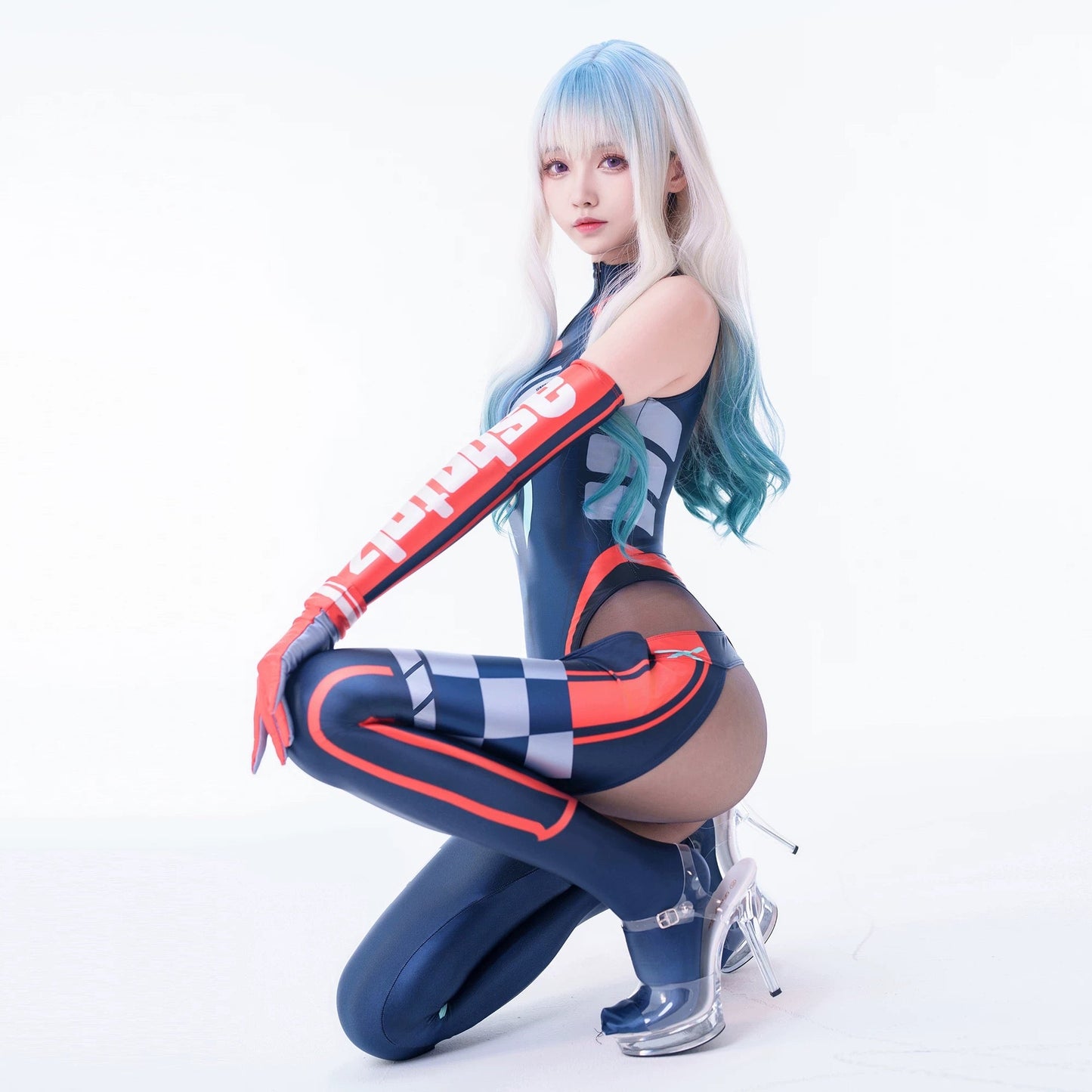 Anime Sci-fi Spandex Swimwear Racing Suit Wet Suit Race Queen Costume - www.Shopthatapp.com