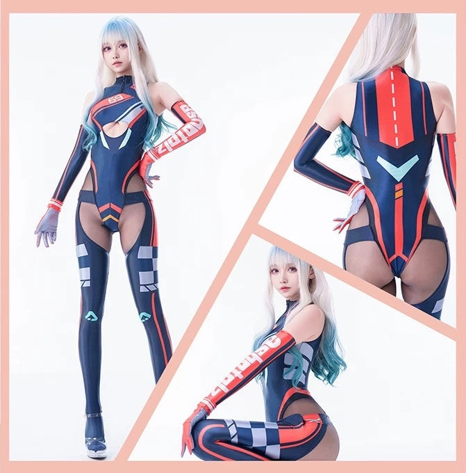 Anime Sci-fi Spandex Swimwear Racing Suit Wet Suit Race Queen Costume - www.Shopthatapp.com