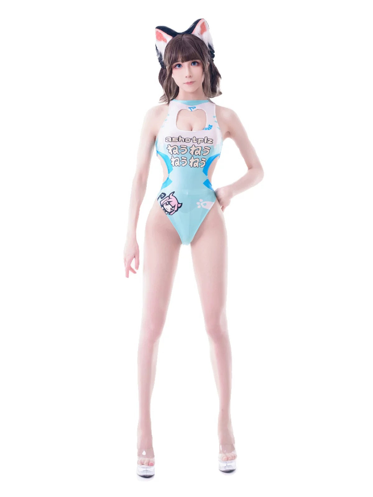 Japanese Anime Spandex Swimwear Racing Suit Wet Suit Race Queen Costume - www.Shopthatapp.com