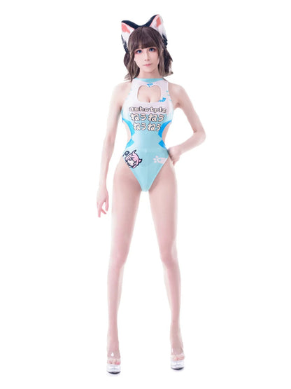 Japanese Anime Spandex Swimwear Racing Suit Wet Suit Race Queen Costume - www.Shopthatapp.com