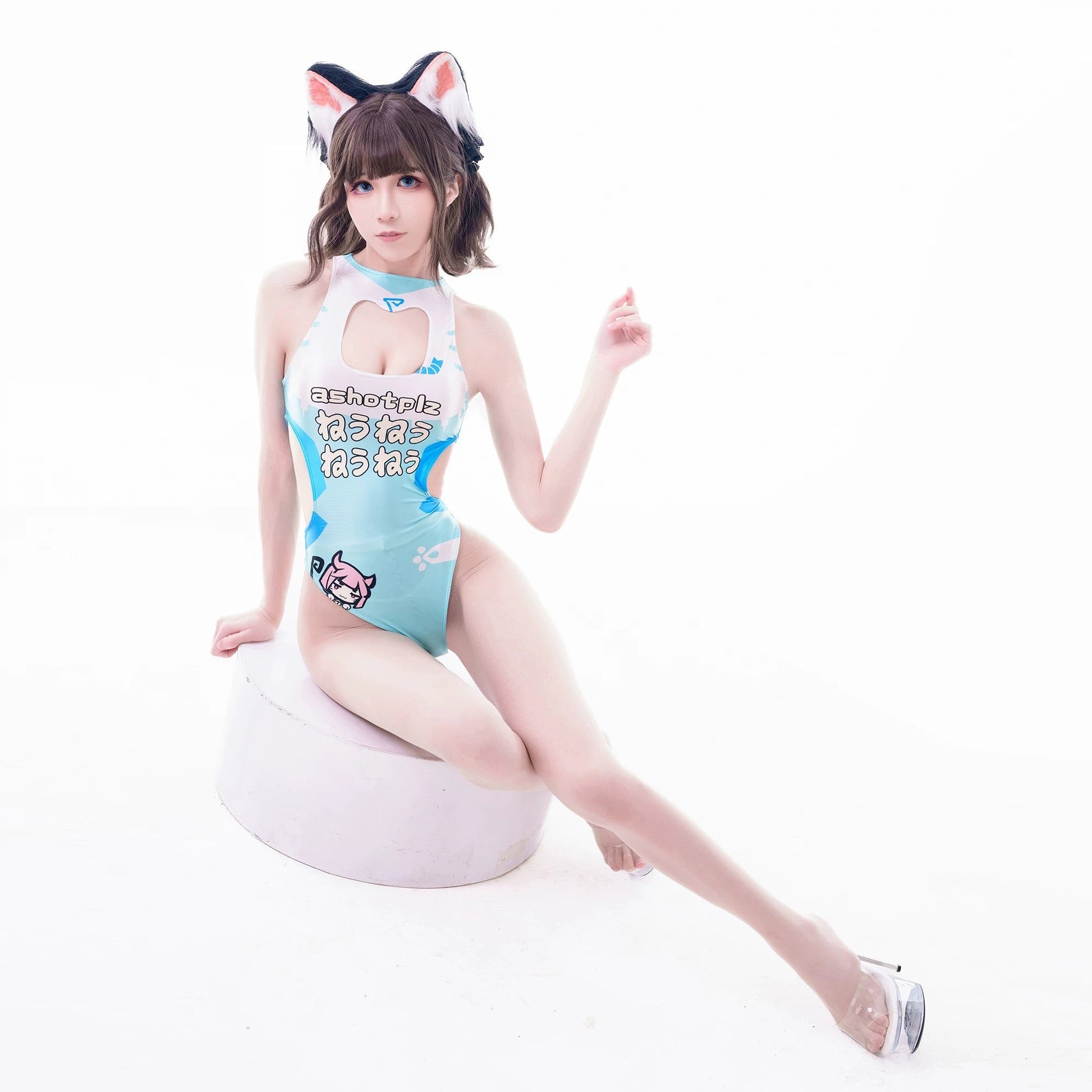 Japanese Anime Spandex Swimwear Racing Suit Wet Suit Race Queen Costume - www.Shopthatapp.com