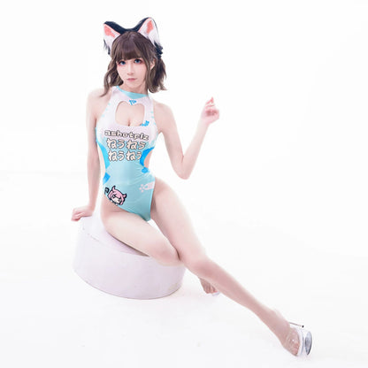 Japanese Anime Spandex Swimwear Racing Suit Wet Suit Race Queen Costume - www.Shopthatapp.com