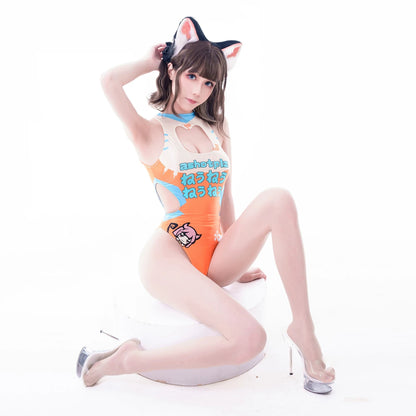 Japanese Anime Spandex Swimwear Racing Suit Wet Suit Race Queen Costume - www.Shopthatapp.com