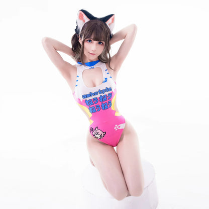 Japanese Anime Spandex Swimwear Racing Suit Wet Suit Race Queen Costume - www.Shopthatapp.com