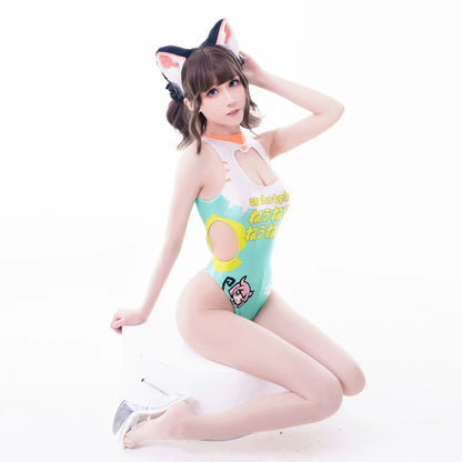 Japanese Anime Spandex Swimwear Racing Suit Wet Suit Race Queen Costume - www.Shopthatapp.com