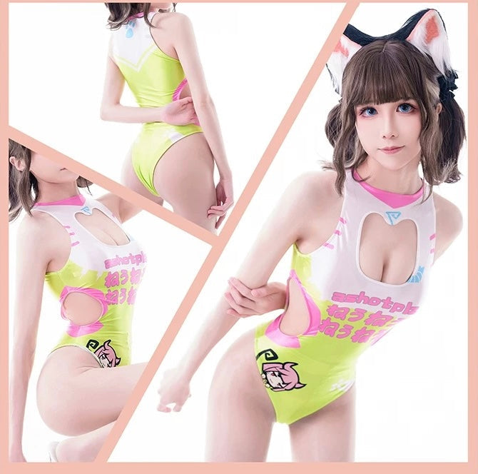 Japanese Anime Spandex Swimwear Racing Suit Wet Suit Race Queen Costume - www.Shopthatapp.com