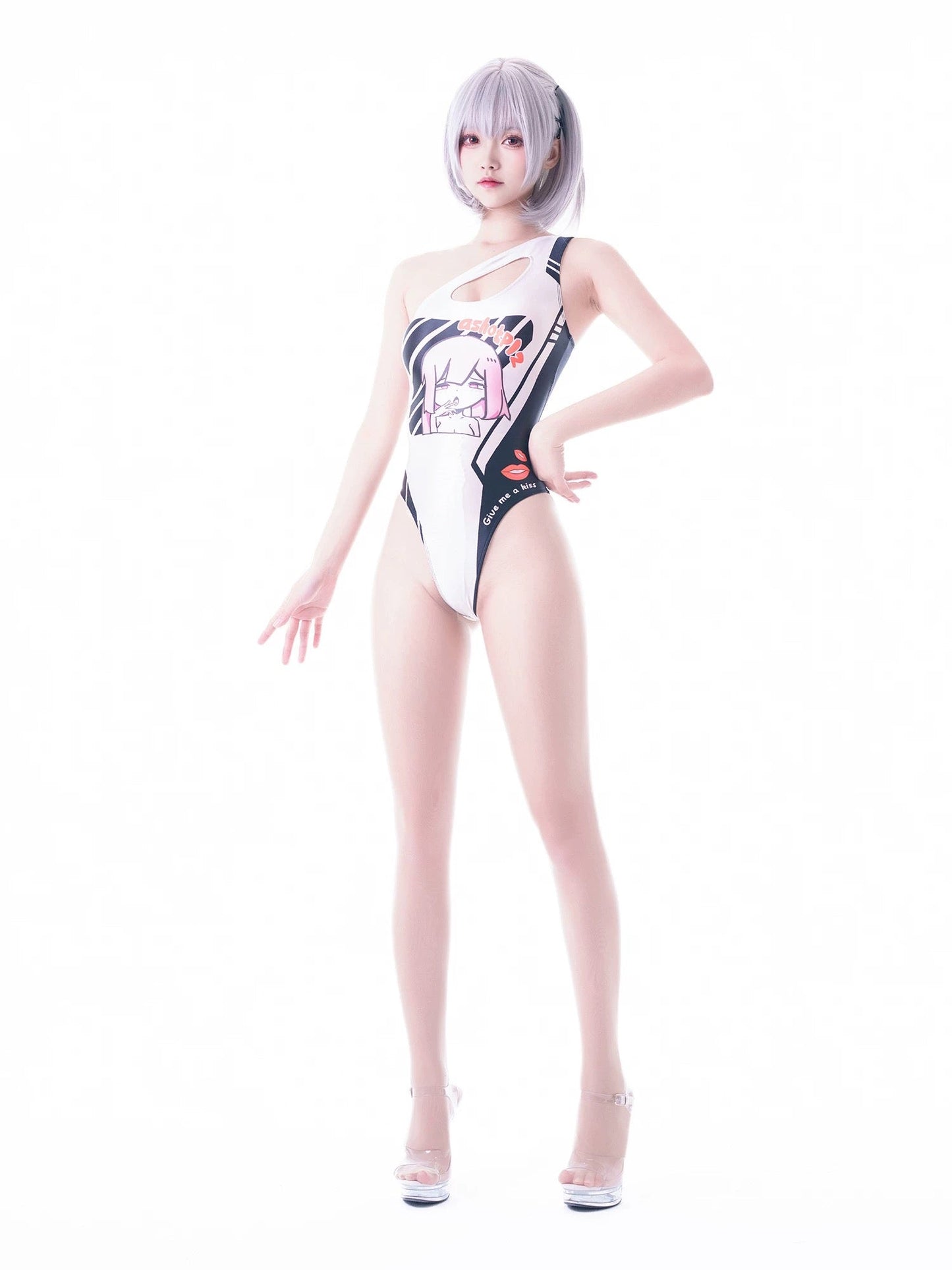 Japanese Anime Spandex Swimwear Racing Suit Wet Suit Race Queen Costume - www.Shopthatapp.com