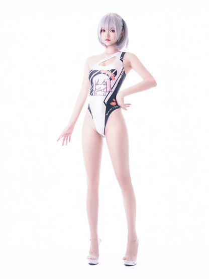 Japanese Anime Spandex Swimwear Racing Suit Wet Suit Race Queen Costume - www.Shopthatapp.com