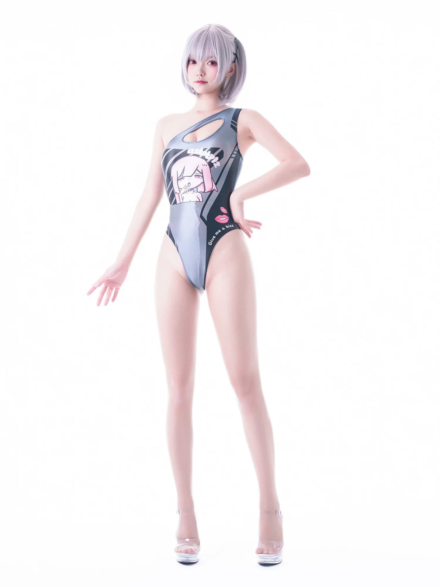 Japanese Anime Spandex Swimwear Racing Suit Wet Suit Race Queen Costume - www.Shopthatapp.com