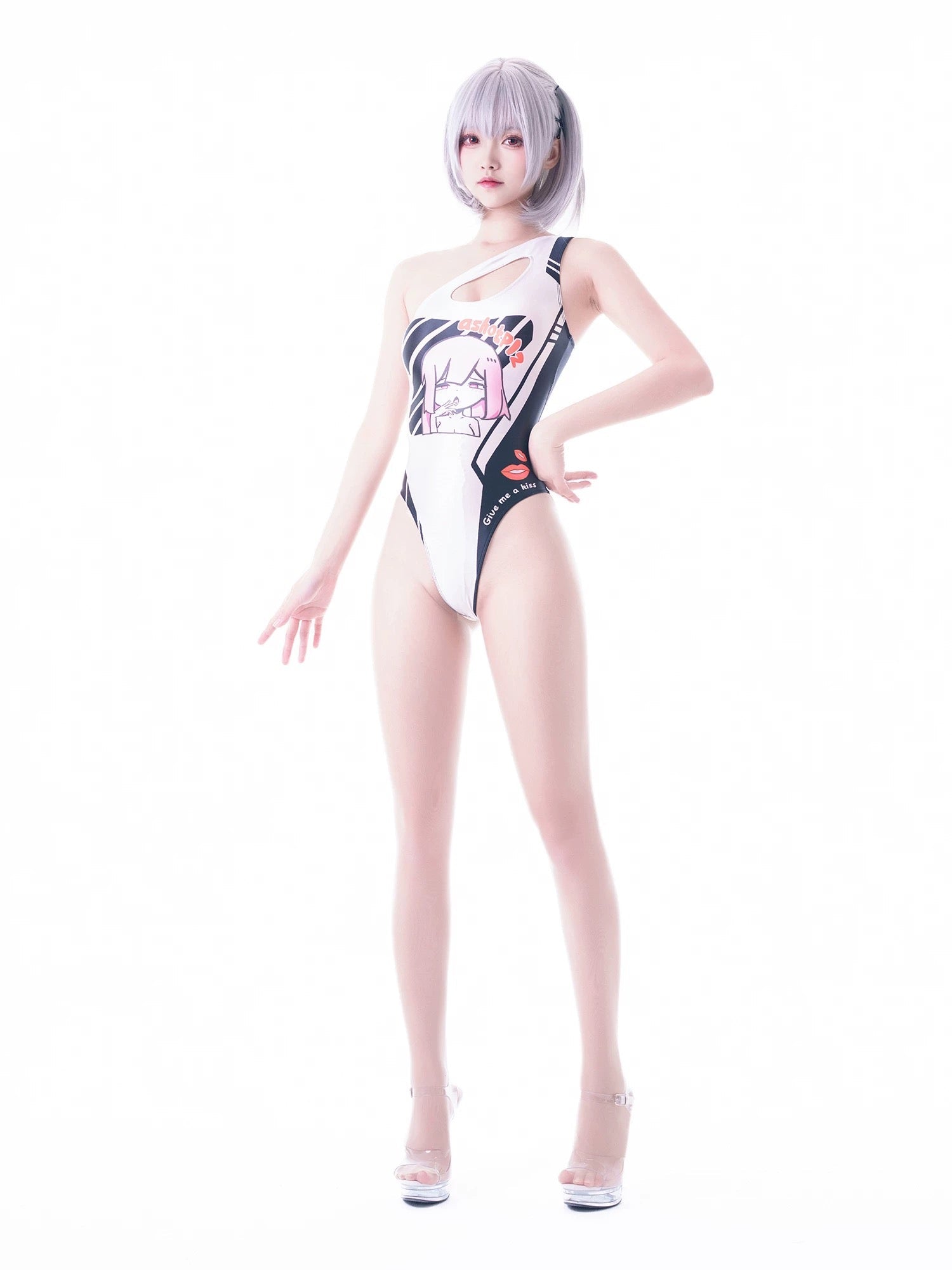 Japanese Anime Spandex Swimwear Racing Suit Wet Suit Race Queen Costume - www.Shopthatapp.com