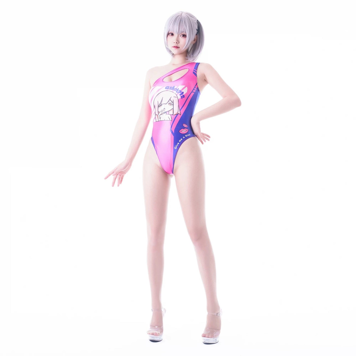Japanese Anime Spandex Swimwear Racing Suit Wet Suit Race Queen Costume - www.Shopthatapp.com