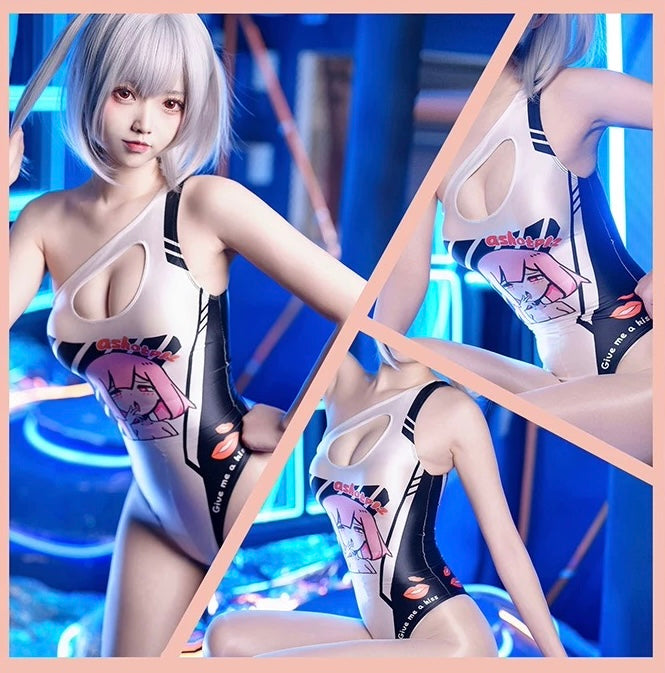 Japanese Anime Spandex Swimwear Racing Suit Wet Suit Race Queen Costume - www.Shopthatapp.com