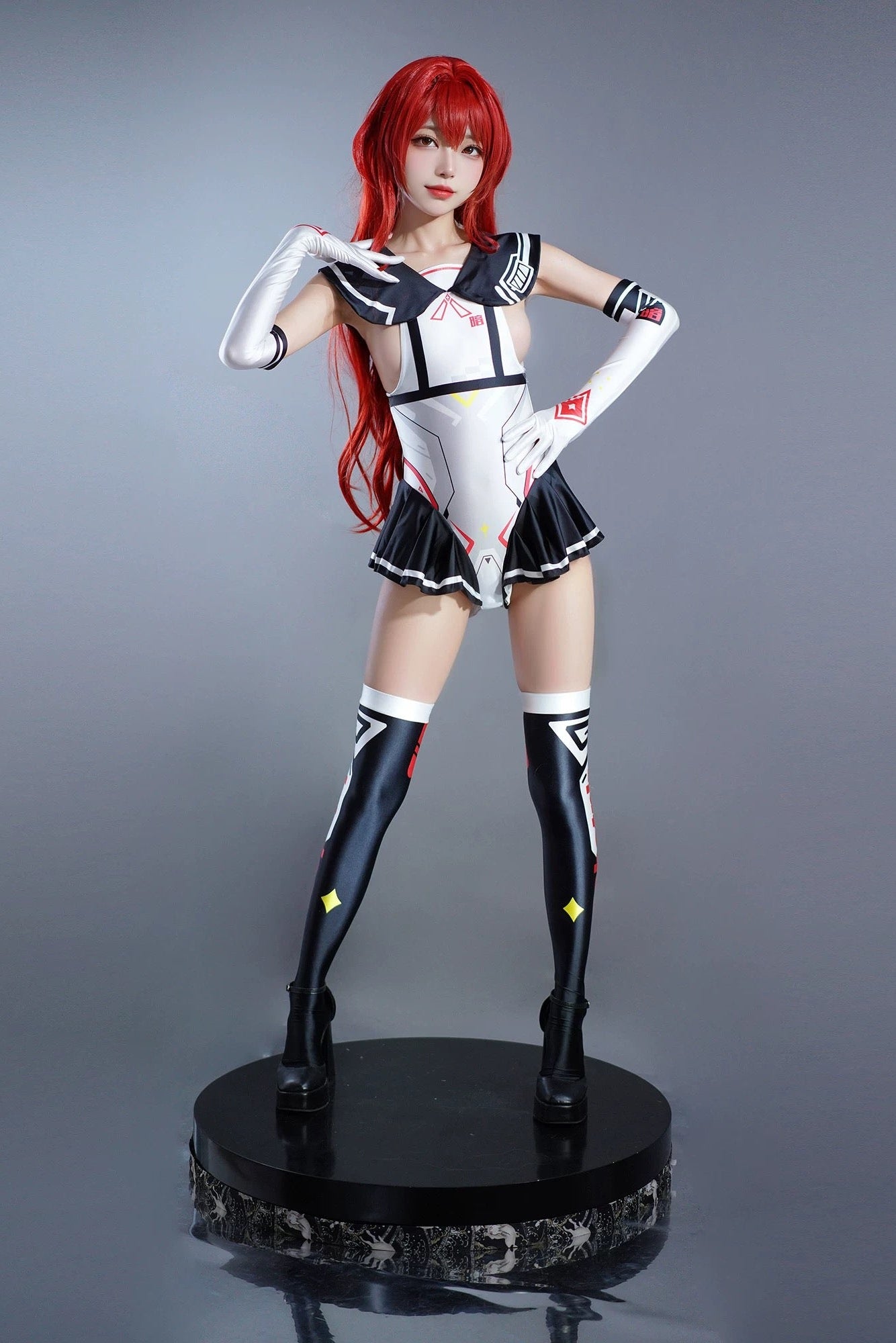 Japanese Anime Girl Spandex Swimwear Racing Suit Wet Suit Race Queen Costume - www.Shopthatapp.com