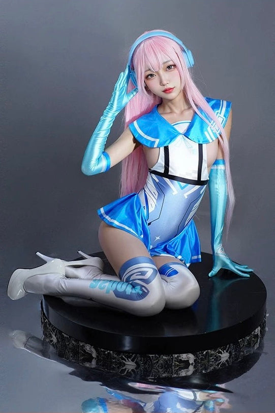 Japanese Anime Girl Spandex Swimwear Racing Suit Wet Suit Race Queen Costume - www.Shopthatapp.com