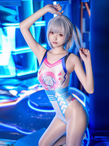 Japanese Anime Spandex Swimwear Racing Suit Wet Suit Race Queen Costume - www.Shopthatapp.com
