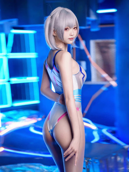 Japanese Anime Spandex Swimwear Racing Suit Wet Suit Race Queen Costume - www.Shopthatapp.com