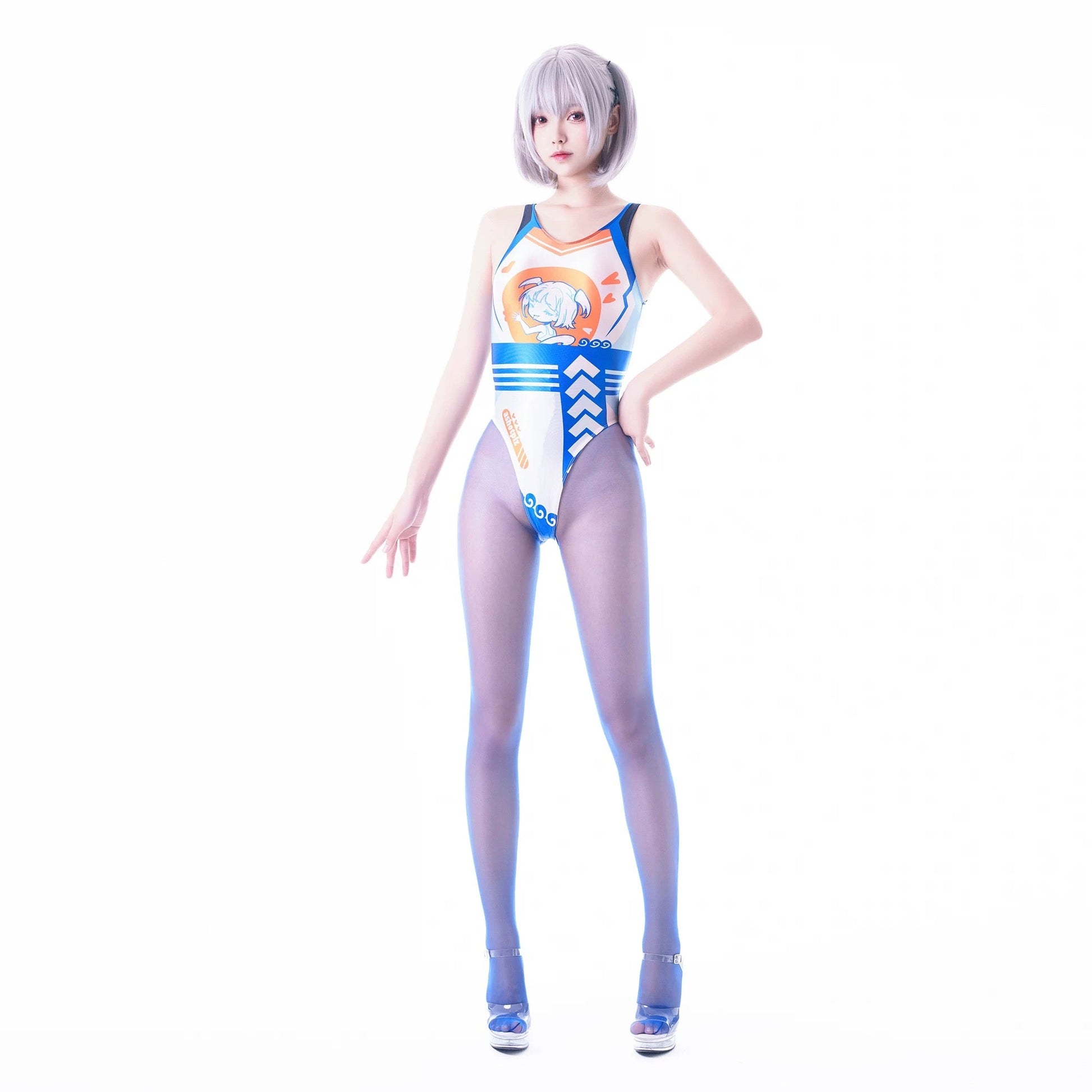 Japanese Anime Spandex Swimwear Racing Suit Wet Suit Race Queen Costume - www.Shopthatapp.com