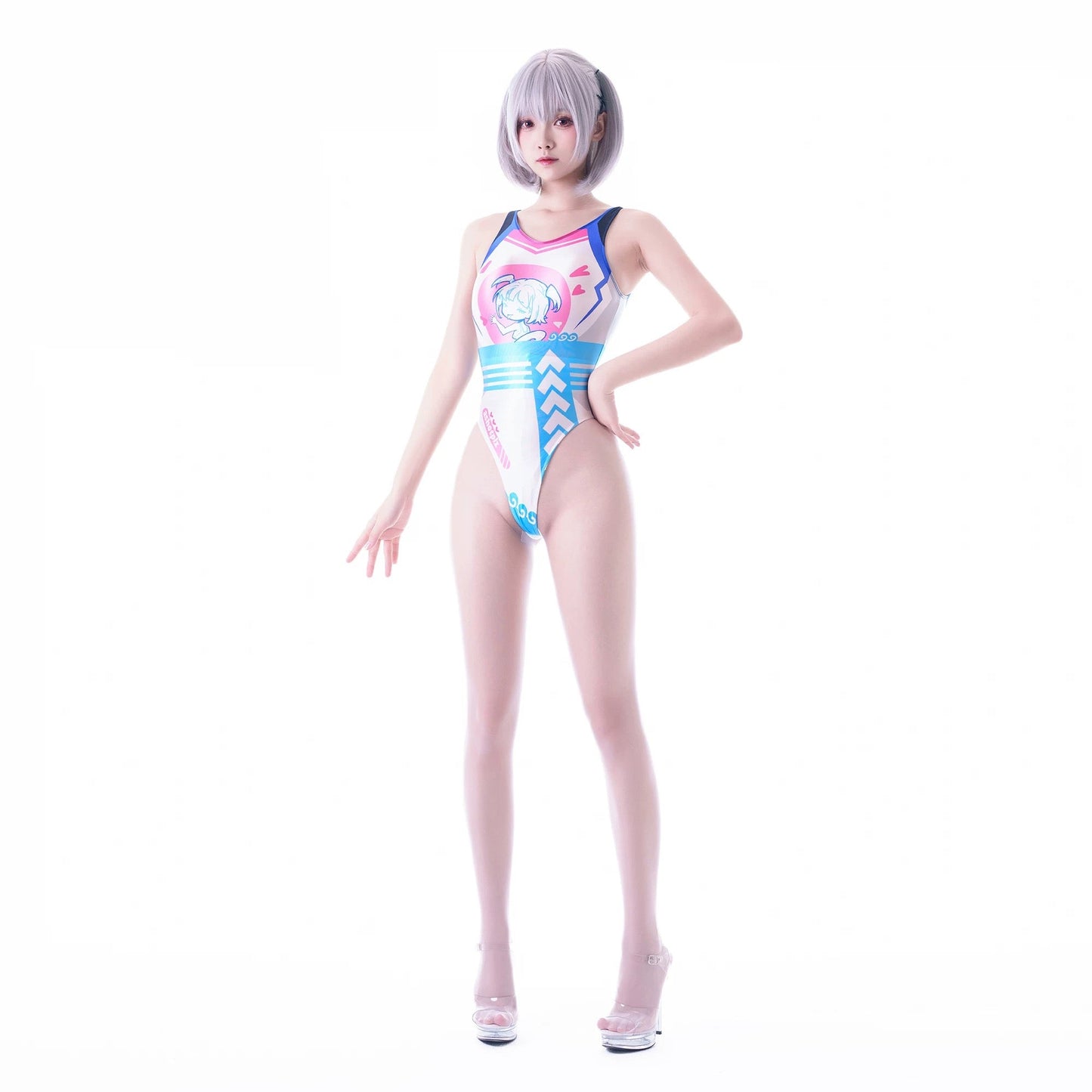 Japanese Anime Spandex Swimwear Racing Suit Wet Suit Race Queen Costume - www.Shopthatapp.com