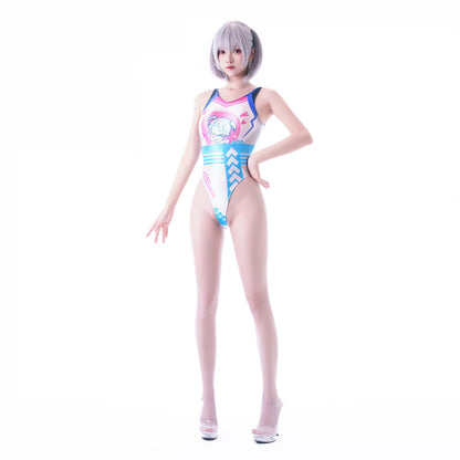 Japanese Anime Spandex Swimwear Racing Suit Wet Suit Race Queen Costume - www.Shopthatapp.com