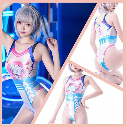 Japanese Anime Spandex Swimwear Racing Suit Wet Suit Race Queen Costume - www.Shopthatapp.com