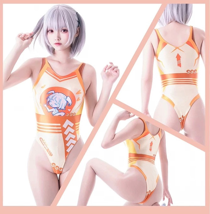 Japanese Anime Spandex Swimwear Racing Suit Wet Suit Race Queen Costume - www.Shopthatapp.com