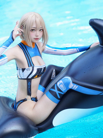 Anime Sci-fi Spandex Swimwear Racing Suit Wet Suit Race Queen Costume - www.Shopthatapp.com