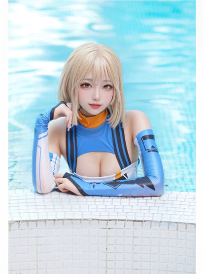 Anime Sci-fi Spandex Swimwear Racing Suit Wet Suit Race Queen Costume - www.Shopthatapp.com