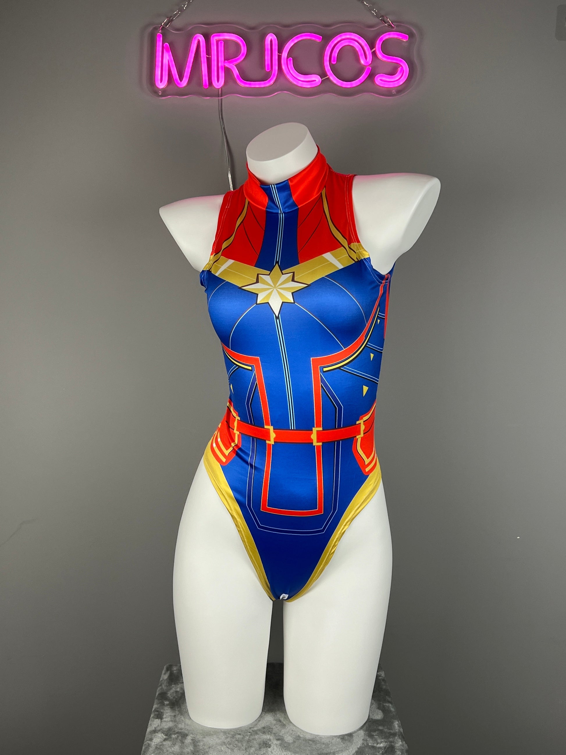 Super Hero Crotchless Cosplay BodySuit Lingerie Costume - www.Shopthatapp.com