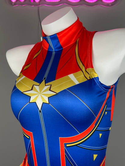 Super Hero Crotchless Cosplay BodySuit Lingerie Costume - www.Shopthatapp.com