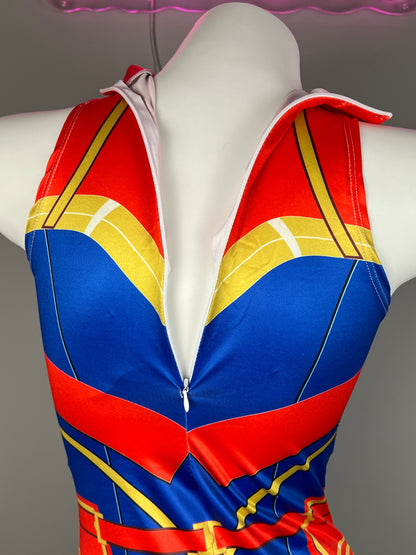 Super Hero Crotchless Cosplay BodySuit Lingerie Costume - www.Shopthatapp.com