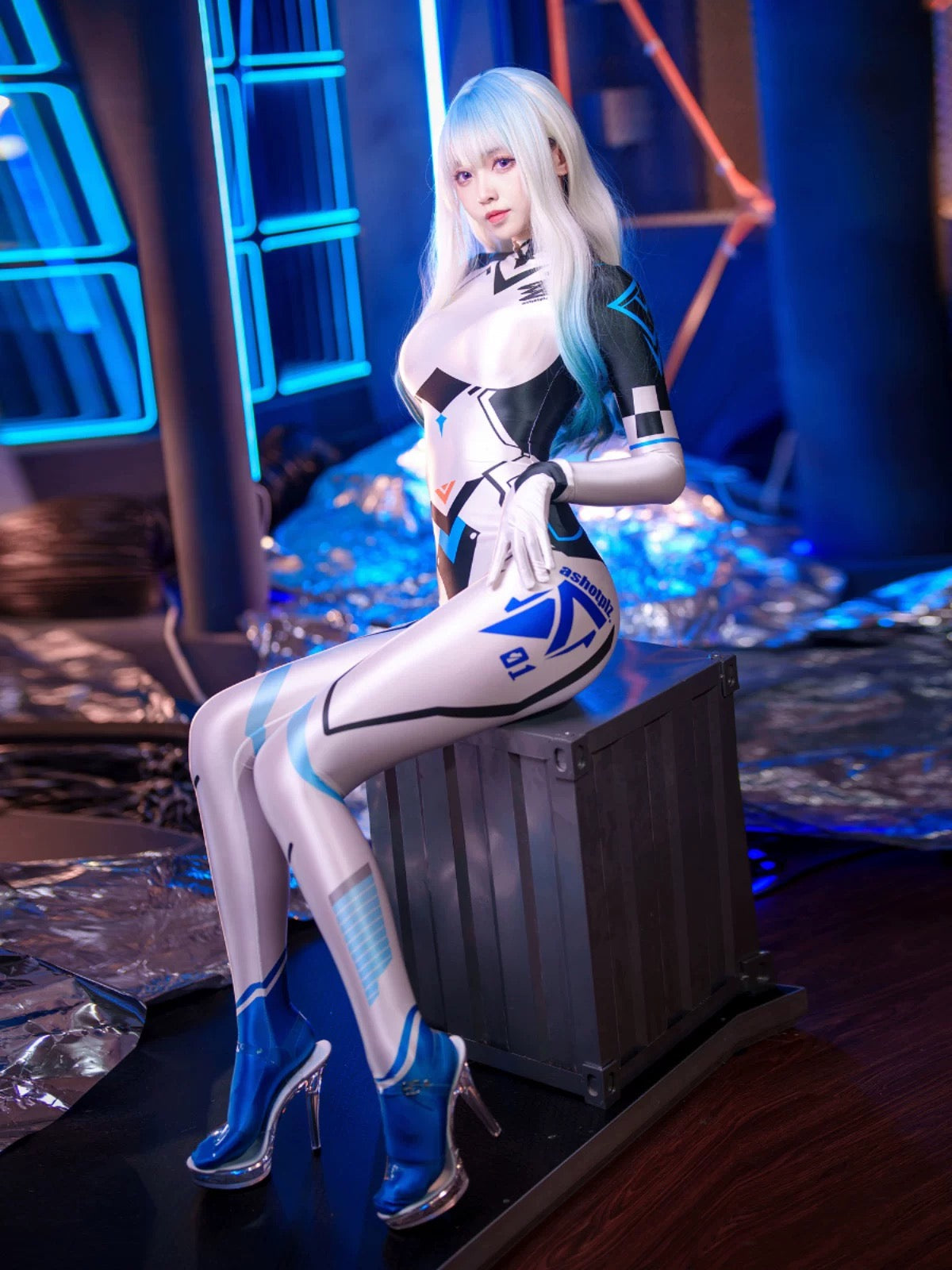 Anime Sci-fi Spandex Swimwear Cosplay Bodysuit Race Queen Costume Zentai - www.Shopthatapp.com